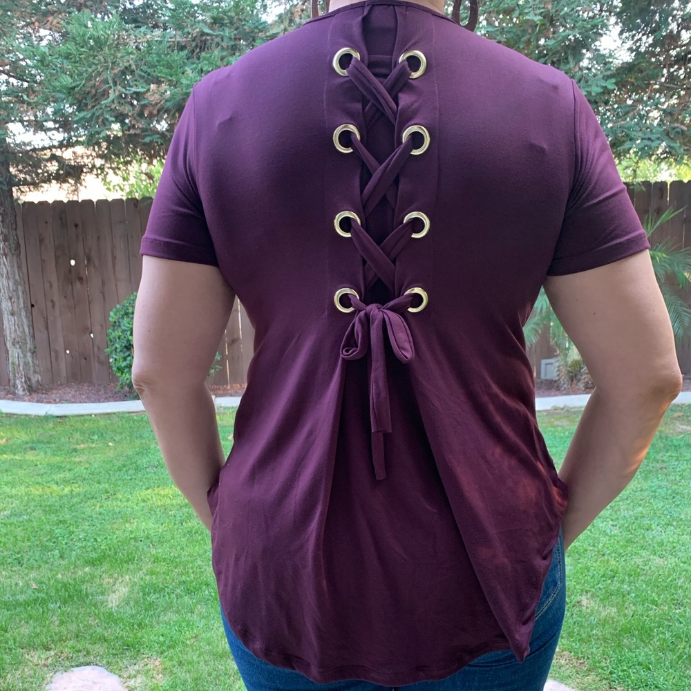Plum colored top